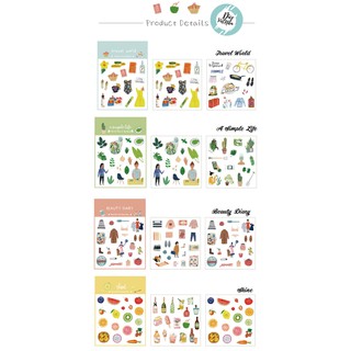 SET STICKER BEAUTY LIFE