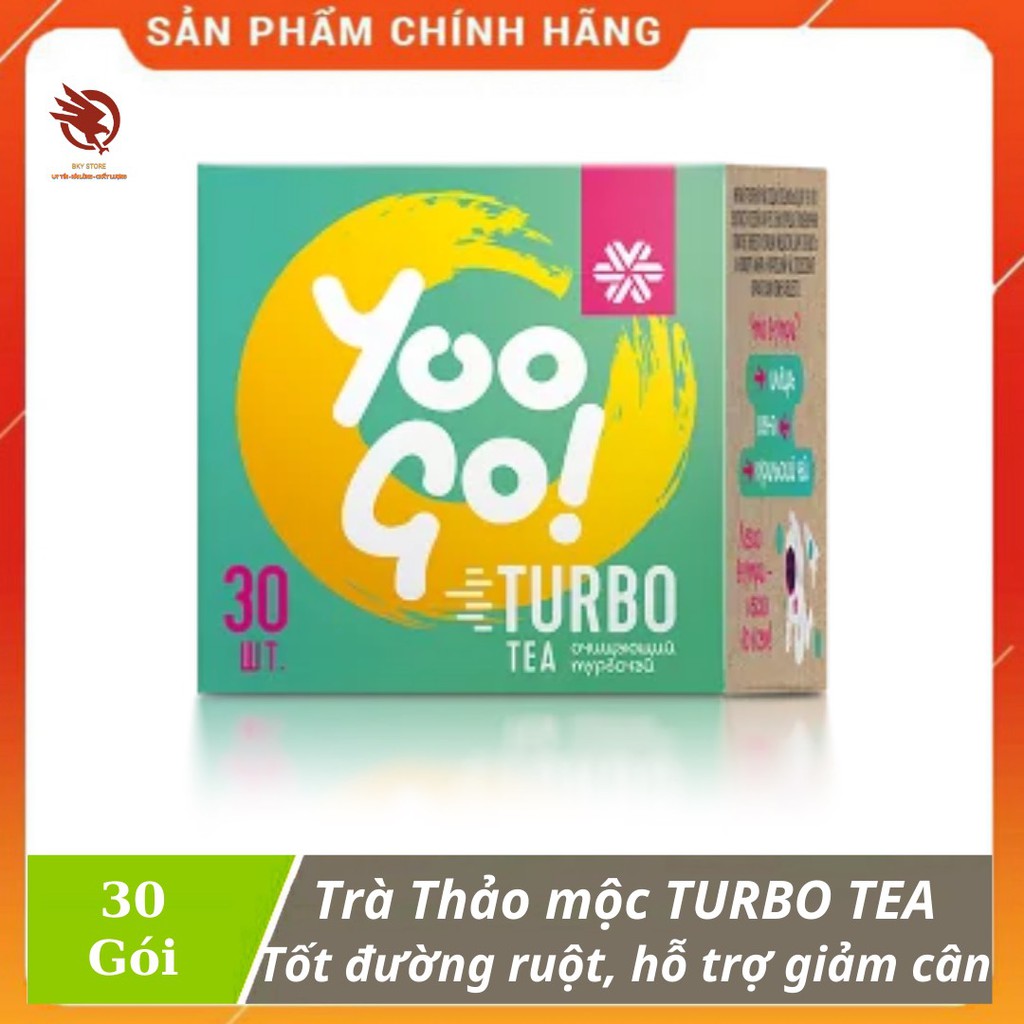 [ CHÍNH HÃNG ] - Trà thảo mộc Yoo Go Turbo Tea siberian, Hỗ trợ giảm cân , tốt cho đường ruột - hộp 30 gói