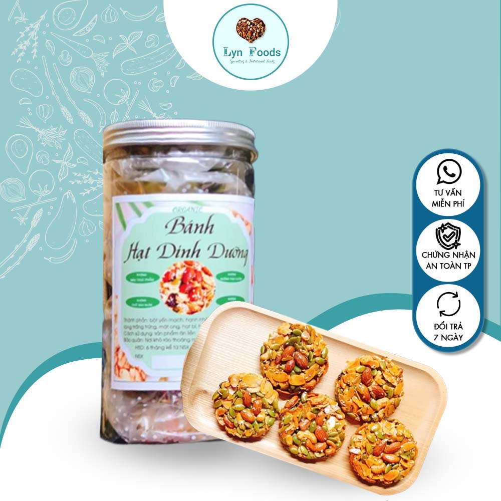 Bánh Mix hạt dinh dưỡng không đường hoàn toàn tự nhiên hũ 400g - ML003