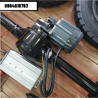 Bộ động cơ cầu sau 48v1000w visai xe ba banh bốn bánh