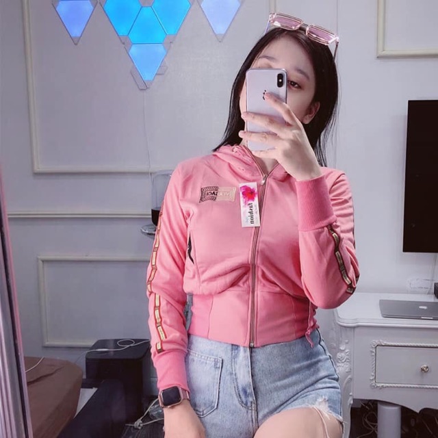 Áo khoác thun nữ có nón