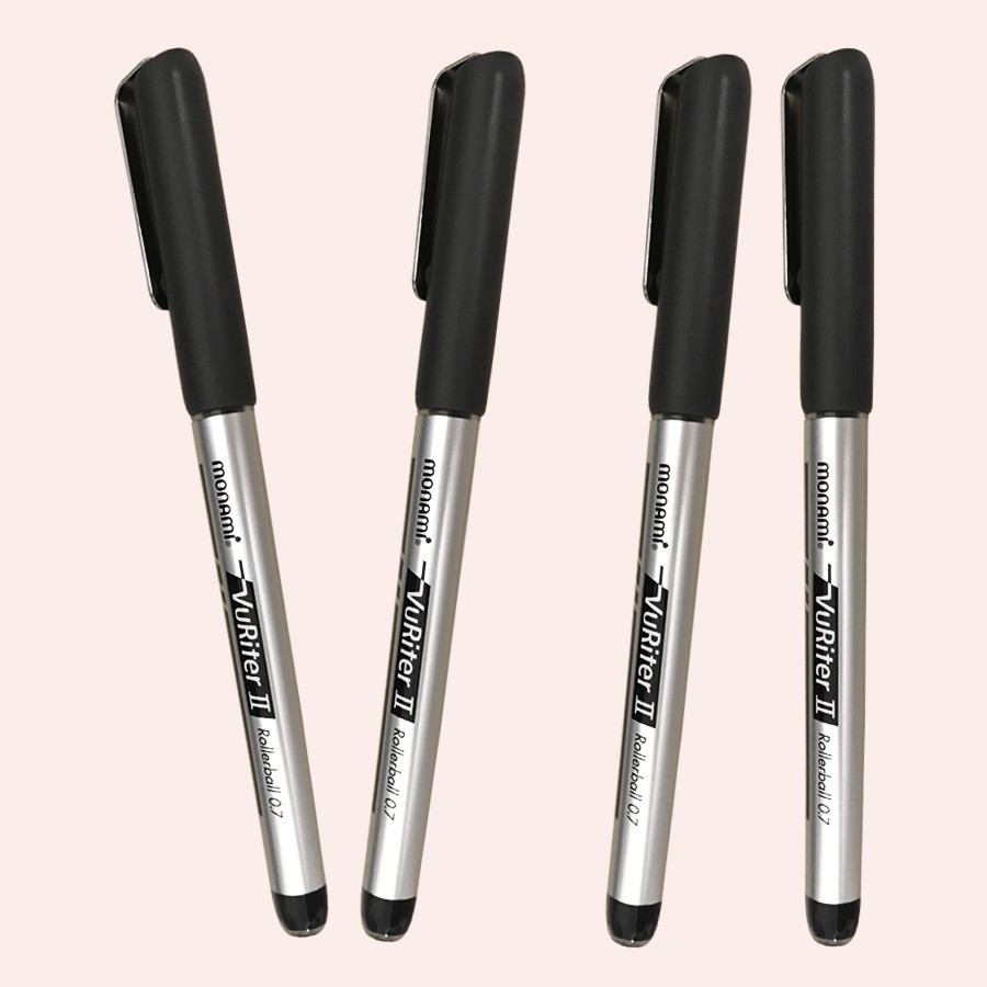 Bút Monami Rollerball Pen Vuriter 2 - 0.7mm - Màu đen (Thái Lan)
