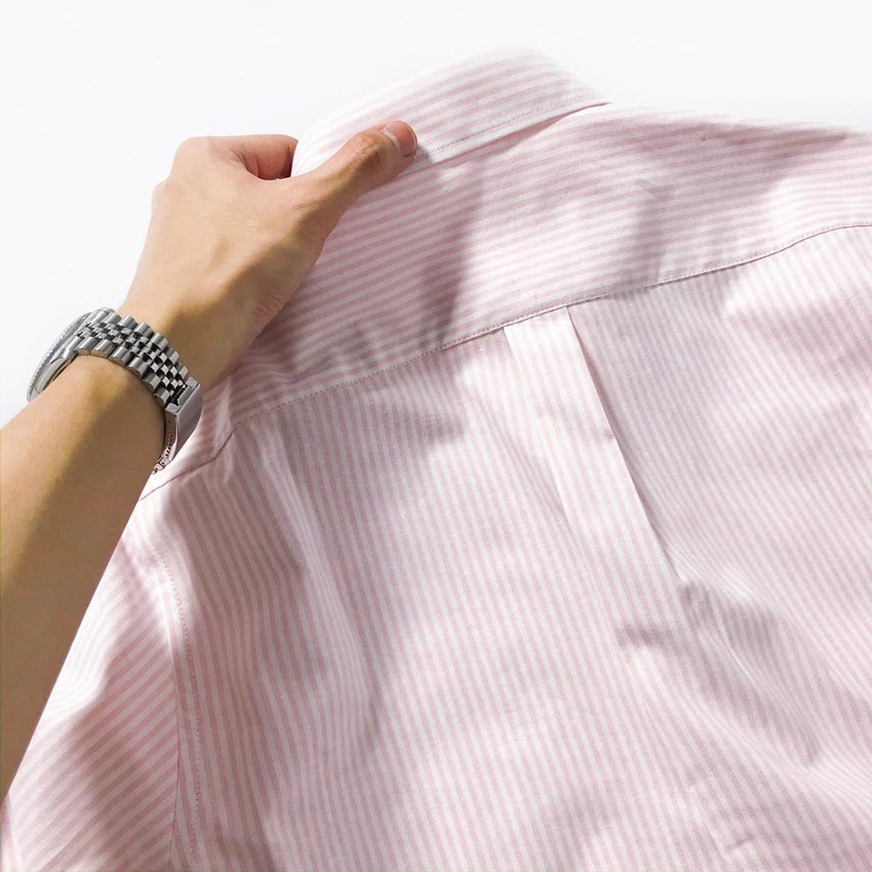 Áo sơ mi nam DOUBLE'D màu hồng kẻ sọc SSLHONG00 | BigBuy360 - bigbuy360.vn