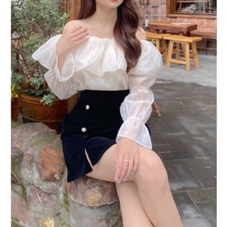 Set váy trễ vai tiểu thư Dazzling Diamond