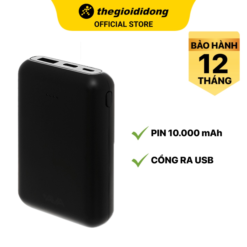 Pin sạc dự phòng AVA DS2107 10000mAh - Chính hãng BH 12 tháng