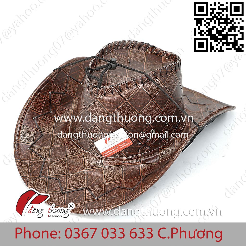 Mũ nón cao bồi cowboy da Pu cao cấp HÌNH THẬT CLIP THẬT