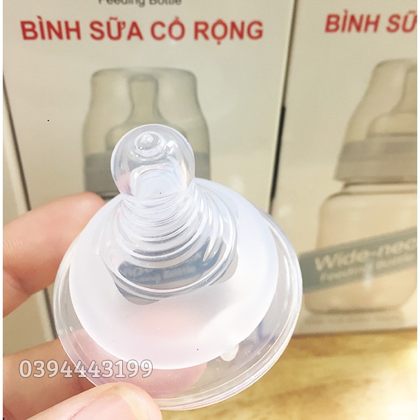 [Mua 2 Tặng 1] Núm Ty Cổ Rộng / Hẹp Silicone Siêu Mềm Dolphin | QV01