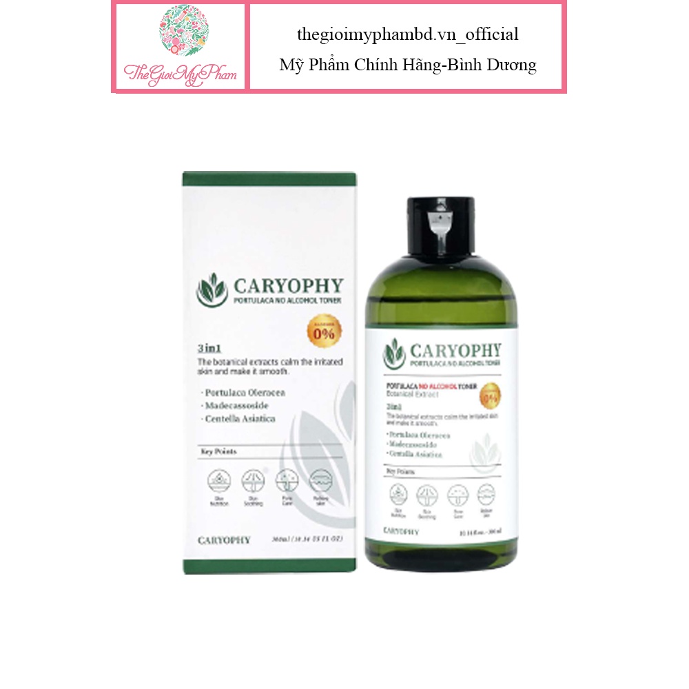 Nước Cân Bằng Da Caryophy Portulaca Toner 300ml