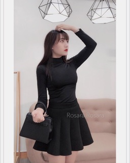 ❤️FREESHIP❤️Áo Giữ Nhiệt Nữ Cổ Cao 3cm