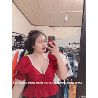 Áo Peplum rút ngực - BIGSIZE 60-90KG - ẢNH THẬT 100%