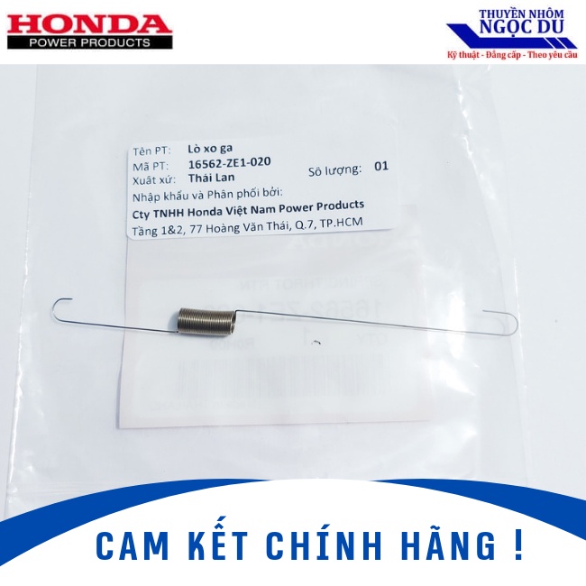 Lò Xo Ga HONDA, Dùng Cho Động Cơ HONDA GX160 GX200, Động Cơ Chạy Thuyền, Xuồng, 16562-ZE1-020