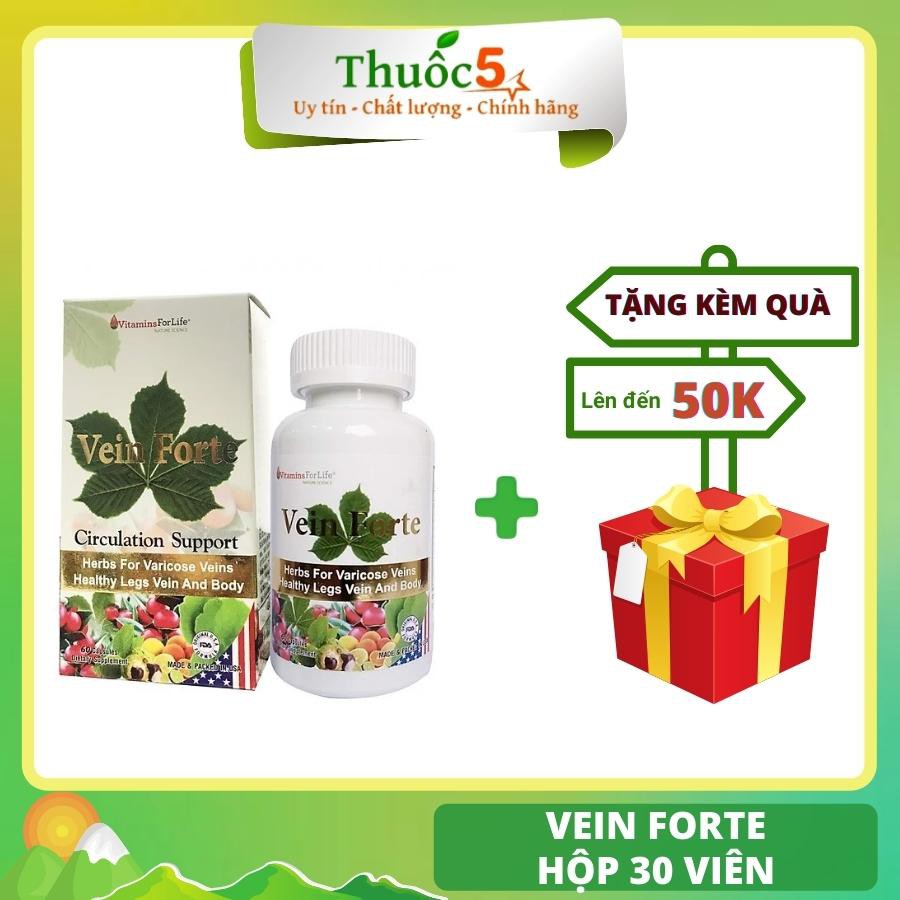 Vein Forte Hỗ Trợ Ngăn Ngừa Đông Máu, Suy Giãn Tĩnh Mạch Và Trĩ