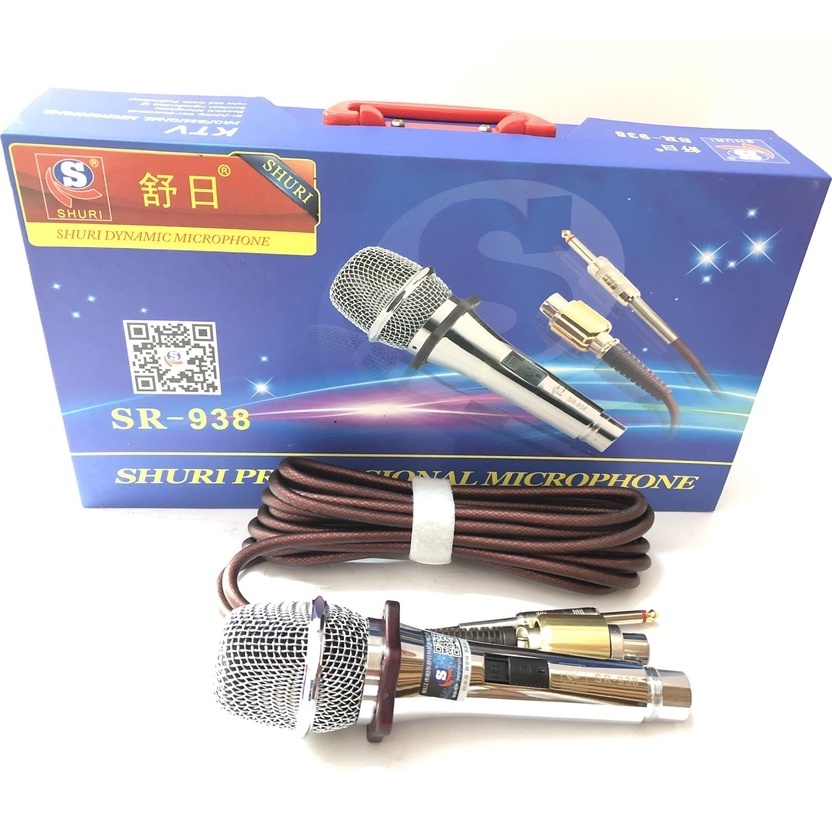 Micro Karaoke có dây SHURi SR-938, tiếng hay siêu bền thiết kế đẹp sang trọng #karaoke # da nang