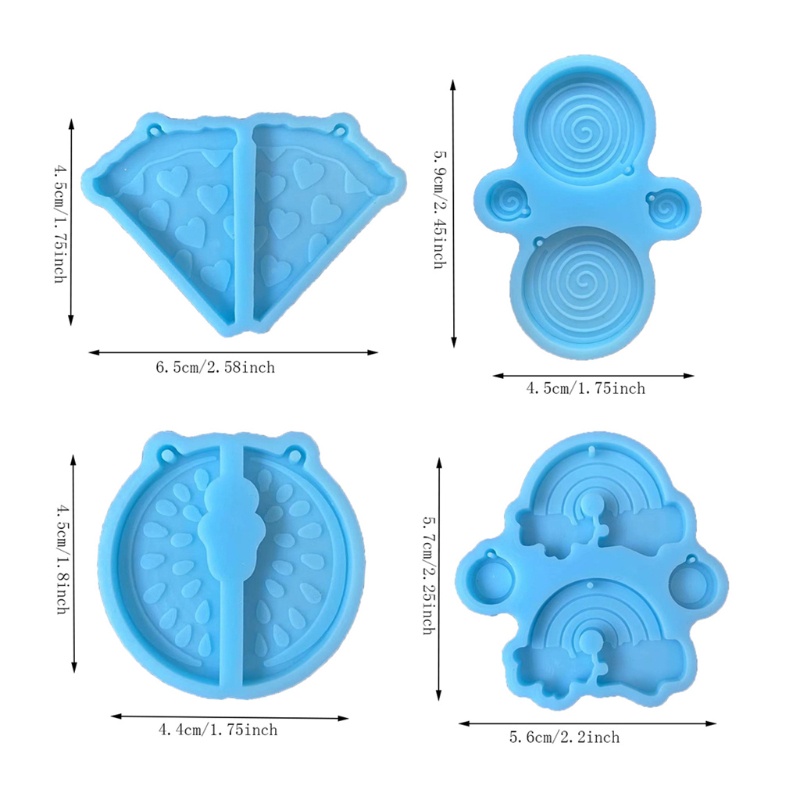 Khuôn Làm Bông Tai Bằng Resin Epoxy UV DIY