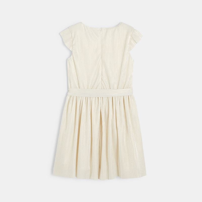 Váy nhũ OKAIDI kèm thắt lưng cho bé sz 3T-4T