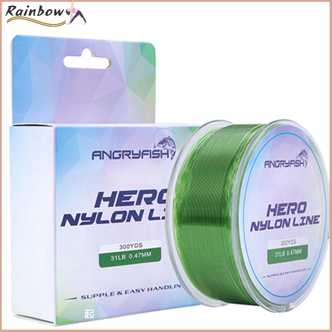 Cuộn Dây Câu Cá Chất Liệu Nylon Siêu Chắc Chắn 300YD 0.12mm-0.47mm 2-35LB
