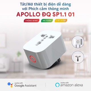 Phích cắm thông minh điện quang apollo đq sp1.1 01 wifi