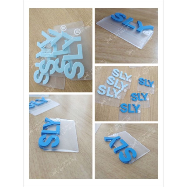 Logo dẻo, tag cao su, nhãn decal dẻo may lên áo