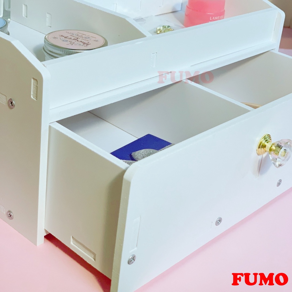 Kệ mỹ phẩm tủ đựng đồ trang điểm đa năng thiết kế sang trọng tiện lợi FUMO KMP08