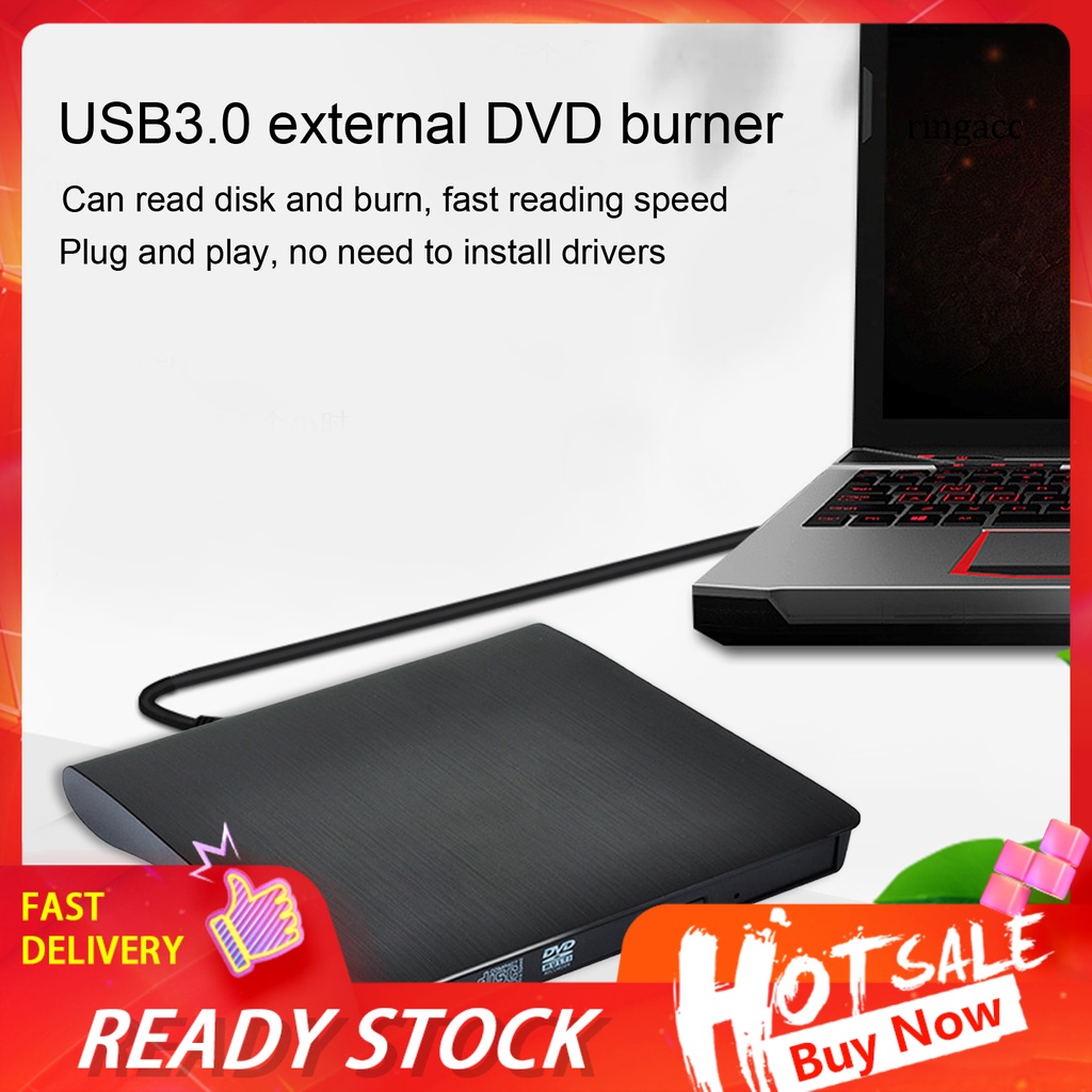 Ổ Đĩa Cd-Rom Usb 3.0 + Ổ Cứng Ngoài Rom Abs + Tiếng Ồn Thấp Cho Laptop