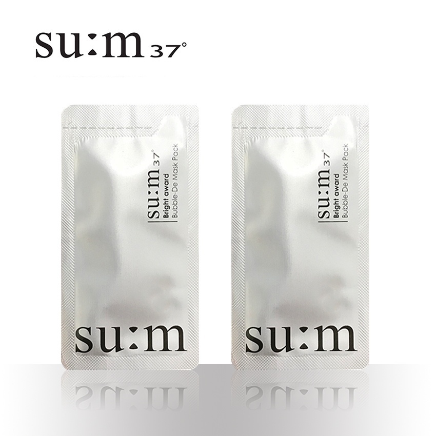 Mặt nạ sủi bọt Sum 4.5ml/gói  - Mặt nạ thải độc Sum 37 - Mặt nạ thải độc Su:m37. mặt nạ sủi bọt trắng đen Sum - Mặt nạ s