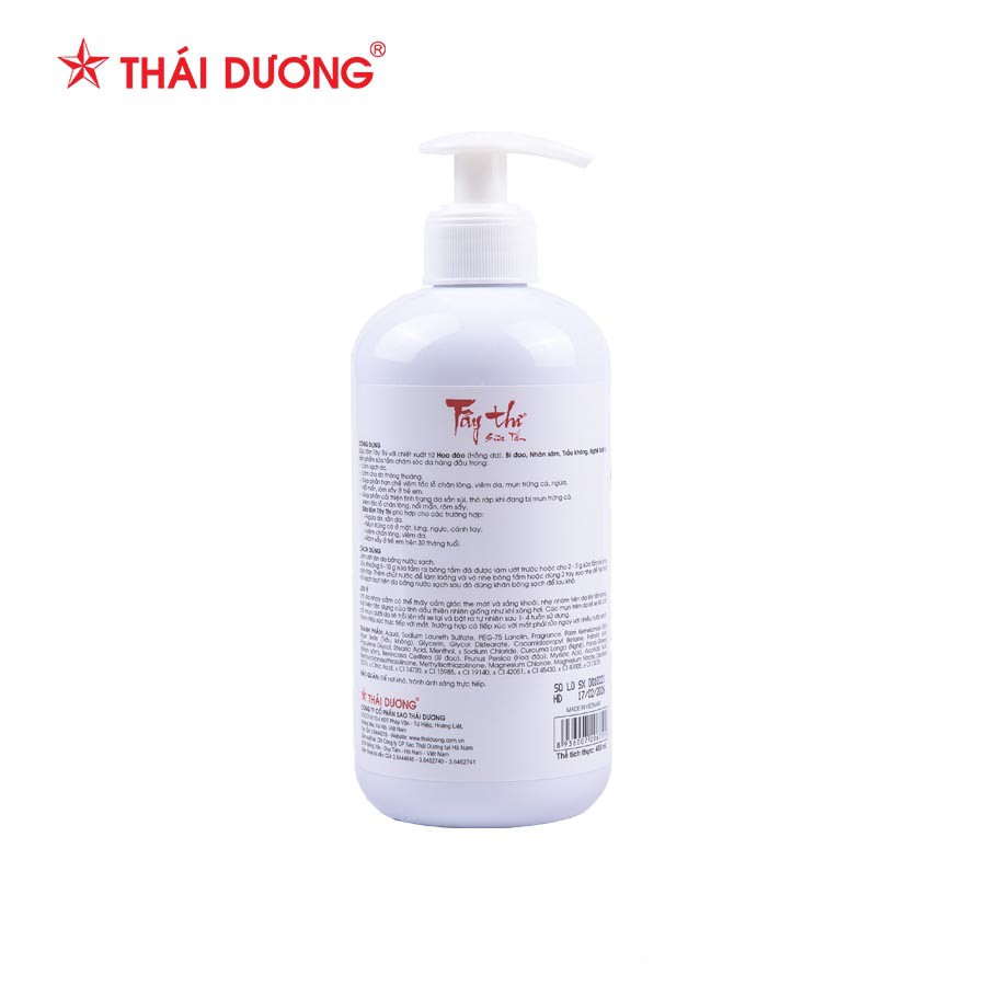 Sữa tắm Tây Thi 200ml, 480ml, 600ml Sao Thái Dương [Chính hãng]