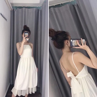 Đầm maxi nơ lưng