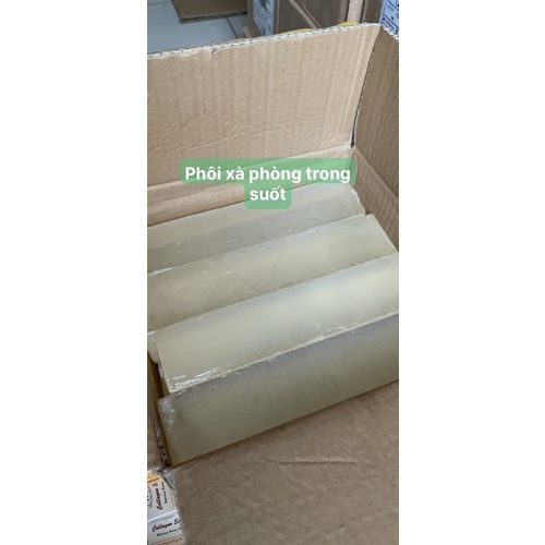 Phôi xà phòng glycerin trong suốt - nguyên liệu làm xà phòng hanmade