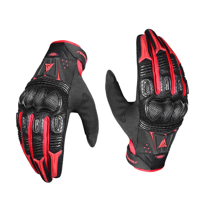 Găng Tay MOTO-WOFL  Gù Carbon Full Ngón [ 1 Đôi ]