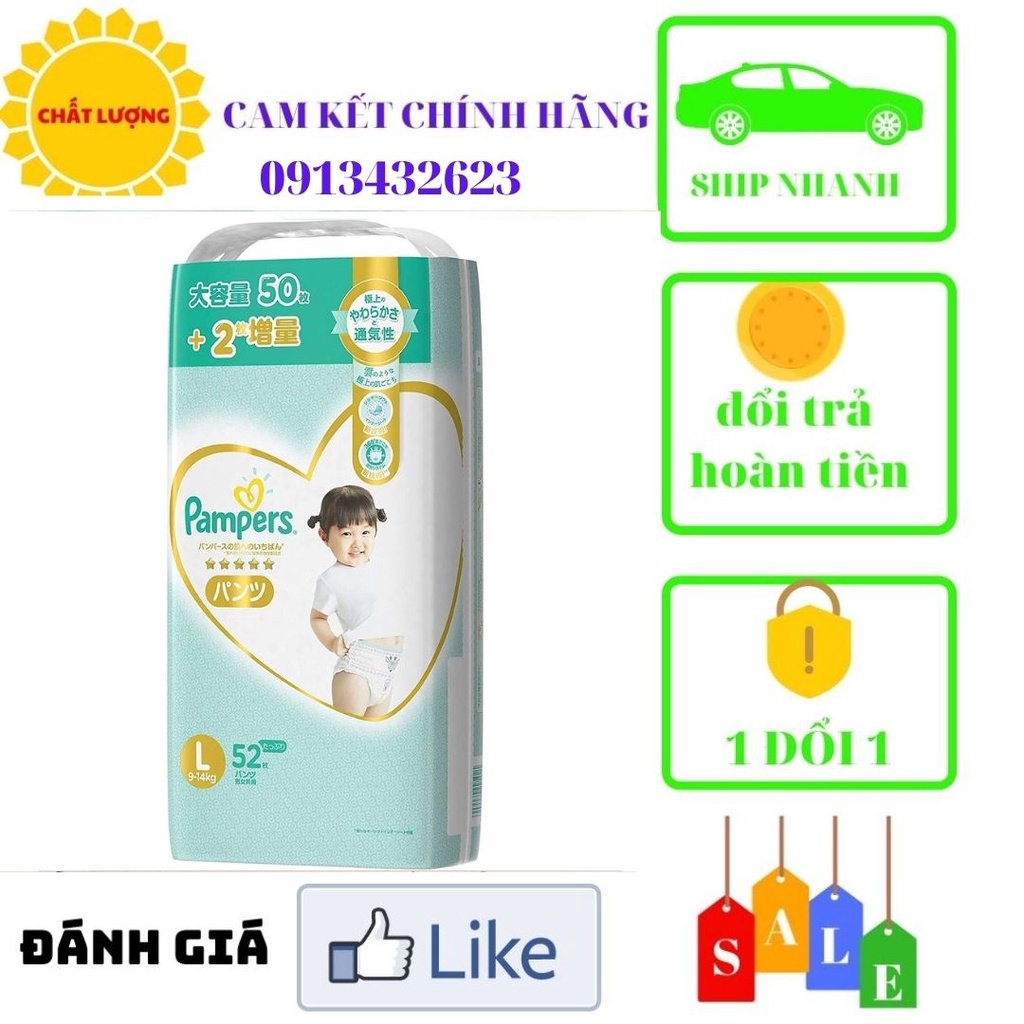 (Cao cấp) Tã dán /quần pamper size S60+4/ m48/m44/l42/l34+4/xl30+6