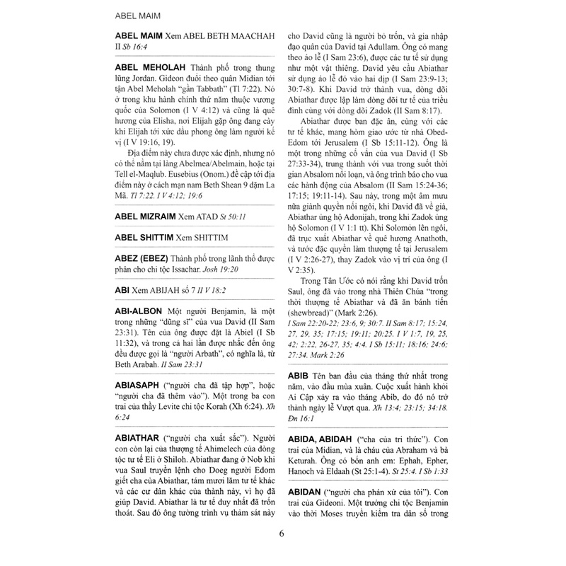Sách Từ Điển Kinh Thánh Anh Việt (Minh Họa Và Sách Dẫn)