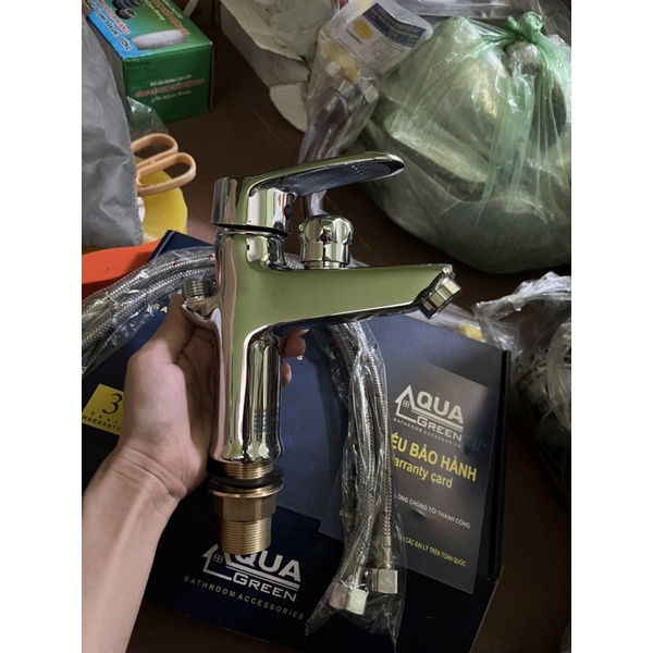 Vòi Liền Sen 1 Lỗ AQUA Đồng cao cấp