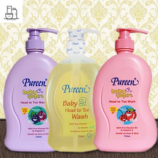 Tắm gội toàn thân cho bé Pureen 750ml