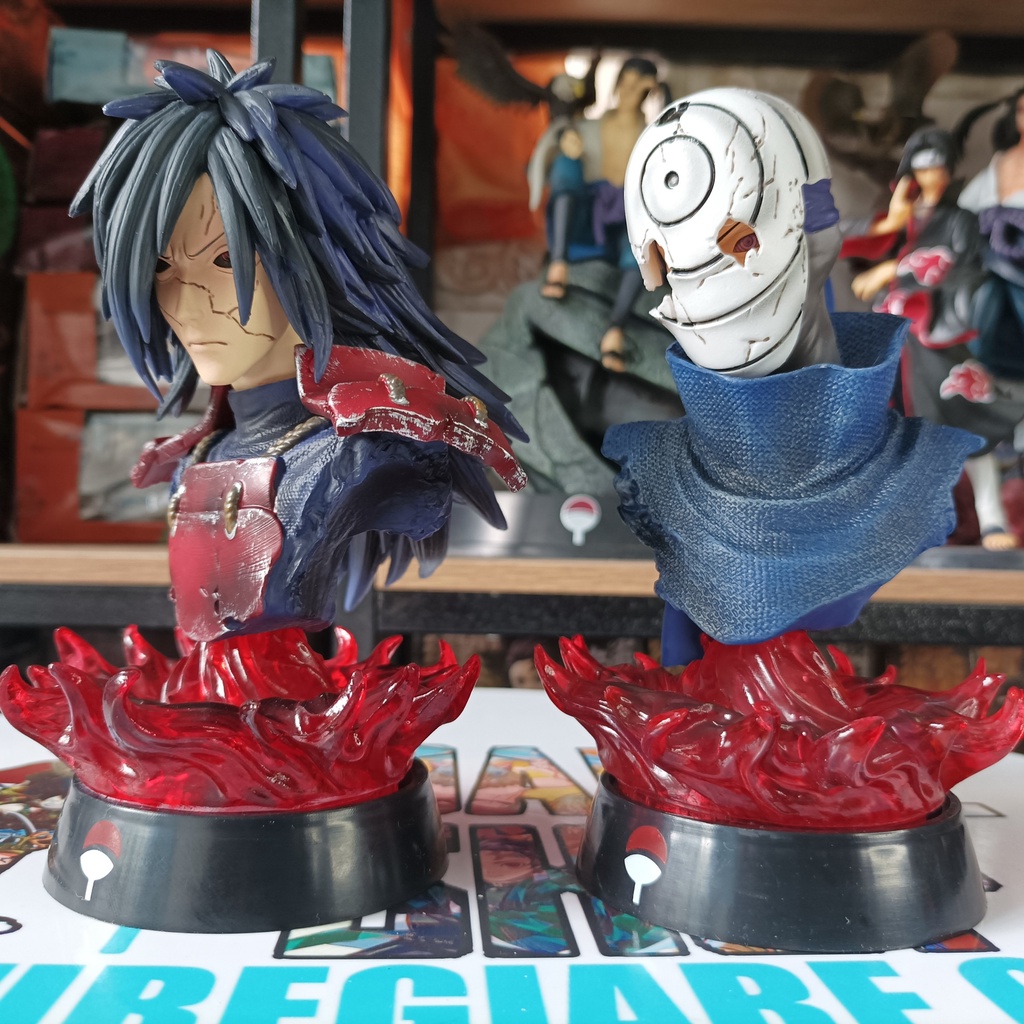 Mô Hình Naruto Bán Thân Uchiha Madara, Opito 16cm Fullbox (không led)