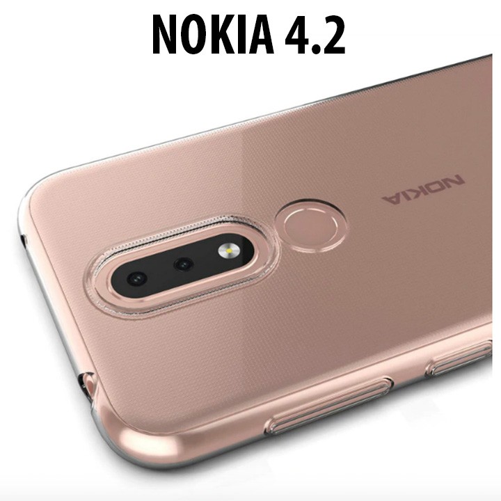 Ốp Lưng Silicon Trong Suốt Cho Nokia 4.2, Ốp Lưng Nokia 4.2