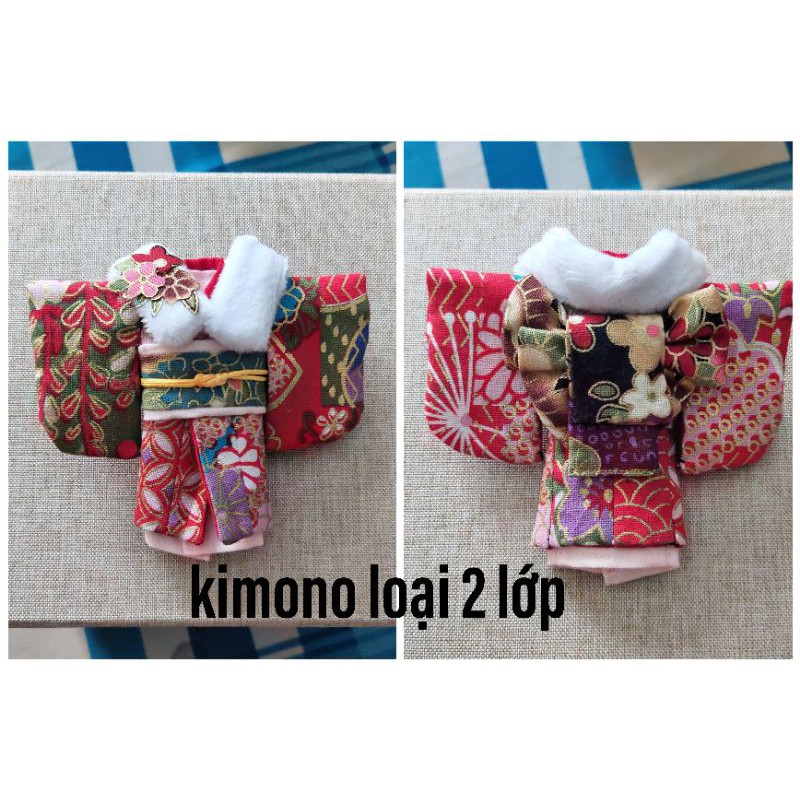 Trang phục Yukata nữ, kimono handmade cho búp bê obitsu11, ob11, nendoll, ddf, ymy