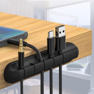 Miếng dính Kẹp giữ cố định dây cáp- dây điện - đế dán silicon gọn gàng tiện dụng