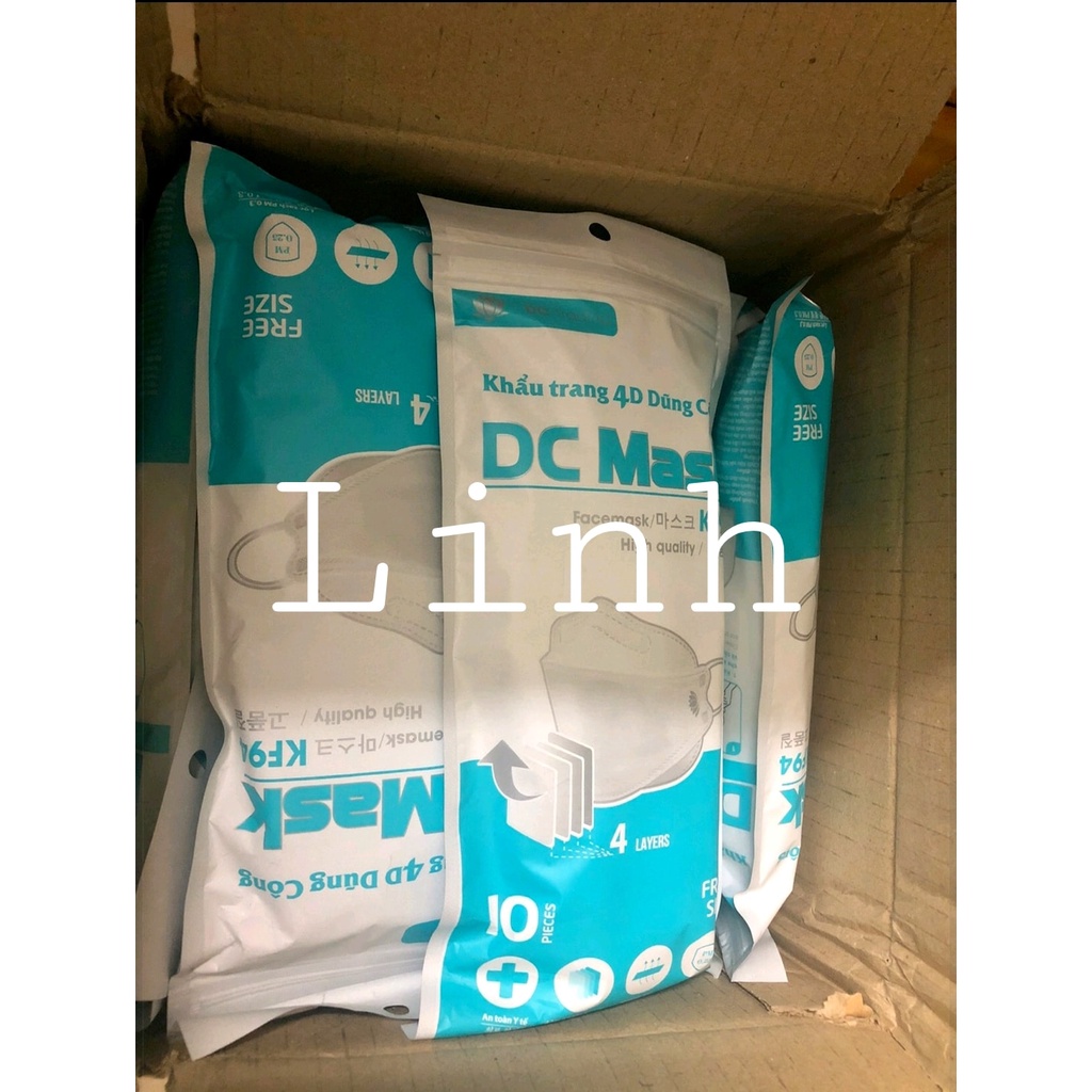 KHẨU TRANG DC MASK KF94 MÀU TRẮNG THÙNG 300C | BigBuy360 - bigbuy360.vn