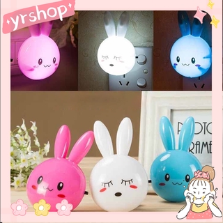 Đèn ngủ thiết kế đầu thỏ xinh xắn đáng yêu