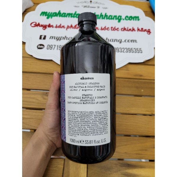 LẺ DẦU GỘI HOẶC DẦU XẢ DAVINES ALCHEMIC SILVER 250ml - 1000ML