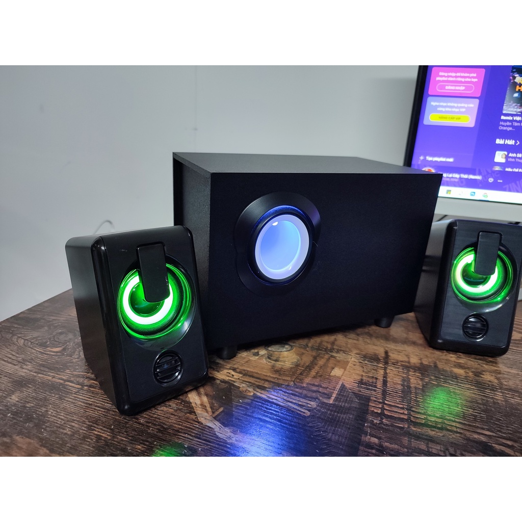 Loa Máy Tính 2.0 Mã FT302 Tích hợp 2 trong 1 bluetooth hoặc kết nối dây