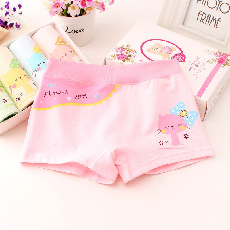 Trẻ em Đồ Lót Nữ 40 cotton trẻ em bé gái quần lót hoạt hình Boxer Nữ bé trai quần lót nhà sản xuất bán buôn