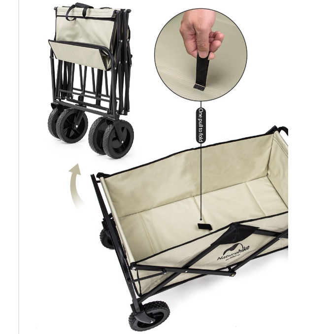 Xe đẩy gấp gọn 90L Naturehike NH19PJ001 chính hãng