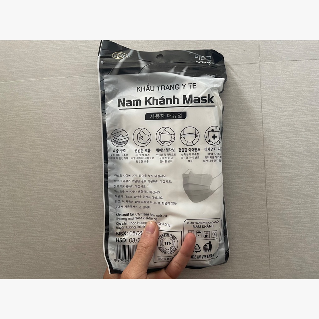 Khẩu trang cua Nam Khánh set 10 chiếc