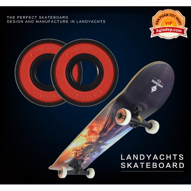 Ván trượt chuyên nghiệp SkateBoard (Phi thuyền mặt đất Landyard) - Thông minh của Agiadep