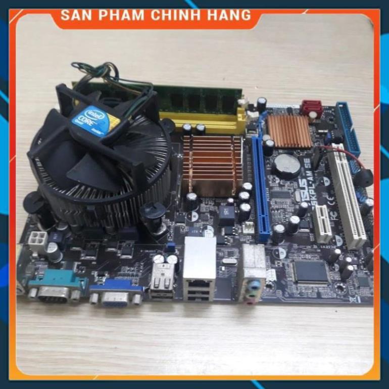 Combo main Asus G41 DDRIII socket 775 + 4Gb + E7500 + Quạt