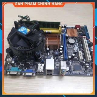 Combo main asus g41 ddriii socket 775 + 4gb + e7500 + quạt