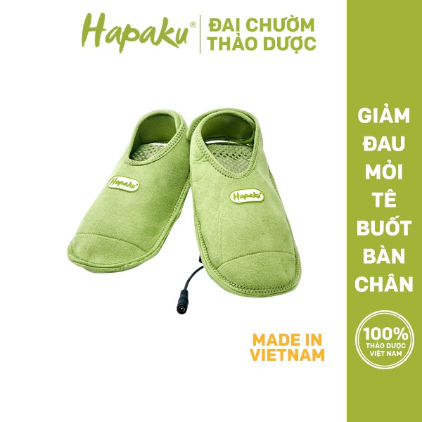 [Mã LT150 giảm 150k đơn 699k] Giày chườm nóng Hapaku giảm đau bàn chân, giảm tê lạnh, giúp ngủ ngon - Làm nóng bằng điện