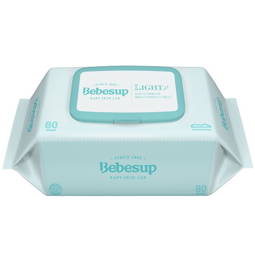 Khăn giấy ướt trẻ em Bebesup Light 80 (80 tờ/gói)
