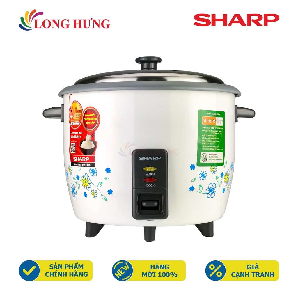 Nồi cơm điện nắp rời Sharp 1.8 lít KSH-218SNV-SF/2.2 lít KSH-228SNV-SF - Hàng chính hãng